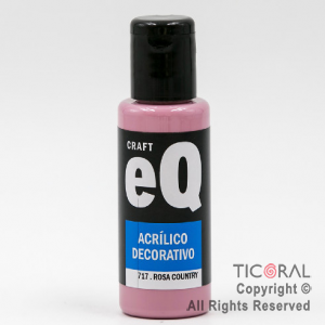 ACRIL.DECOR.EQ 717 ROSA COUNTRY 50ML X 6 UNIDADES